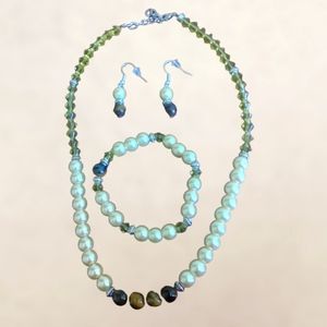 Tiger stones Necklace Set